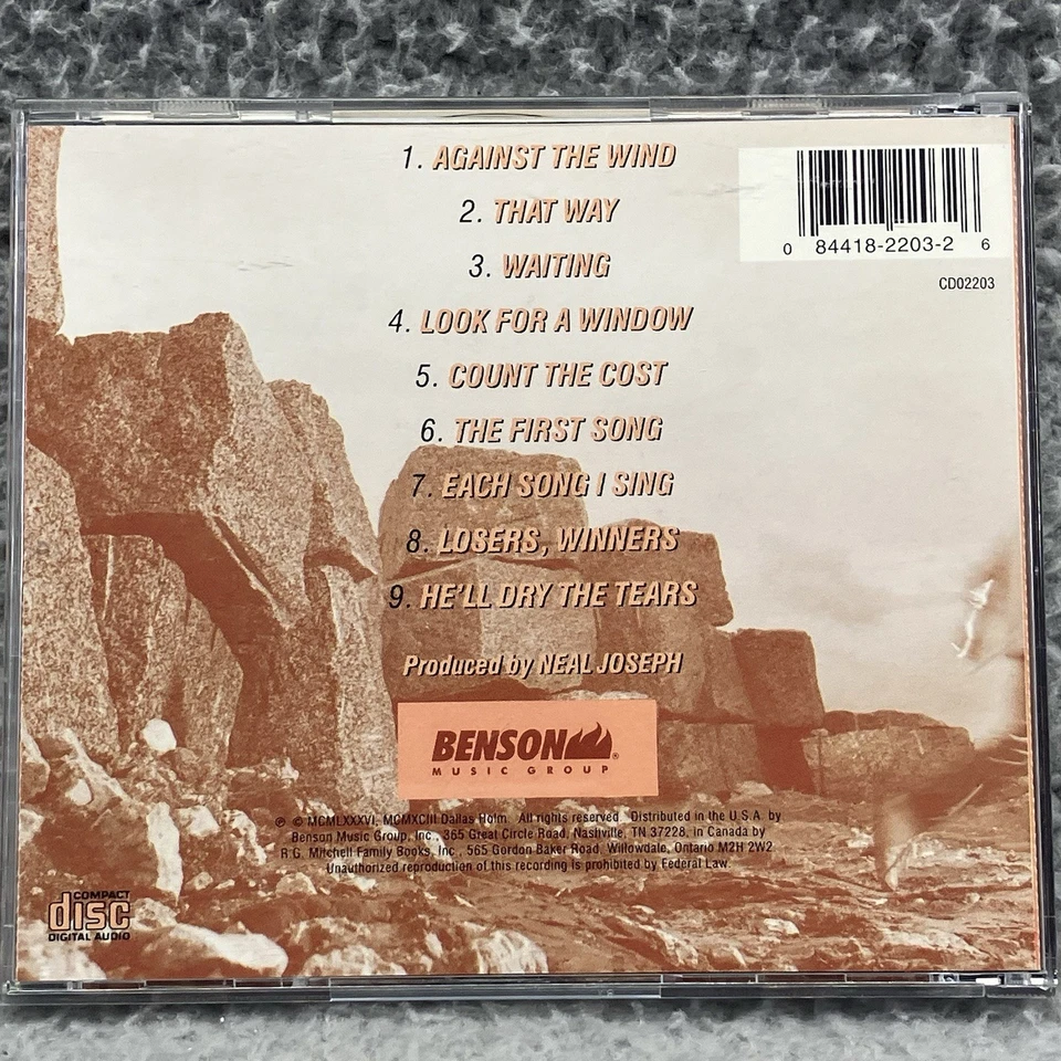 Dallas Holm - Against The Wind CD *RARE* 1986 Benson Records Jewel Case Version! Foto 4 de 4