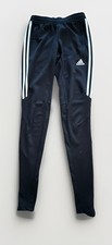 Youth Adidas Climacool Knit Black  White Stripe Athletic Pants Size 2XS 24-28 
