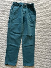 NWOT Mini Boden Boys Green Chino Pants Adjustable Waist 9y Light Weight