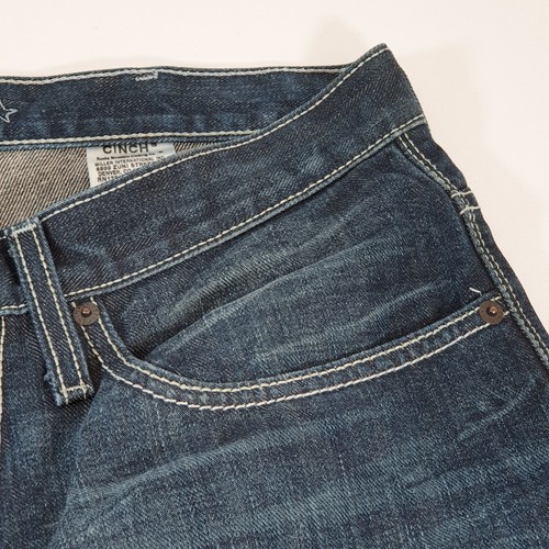 Cinch Regular Fit Straight Leg Jeans Blue W32" L31" - Picture 6 of 24