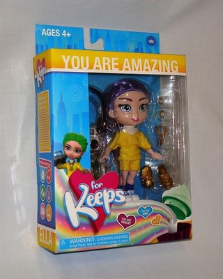 For Keeps fashion doll Ella 5.5 inch violet lime cupcake keepsake purple hair