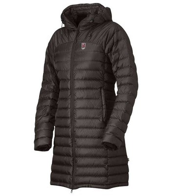 Fjällräven Snow Flake Women's Black Down Insulated Parka Jacket Size M