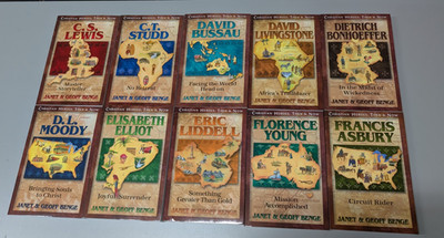 Christian Heroes Then & Now Janet & Geoff Benge Books 11-20 Volume 3 & 4 Lot