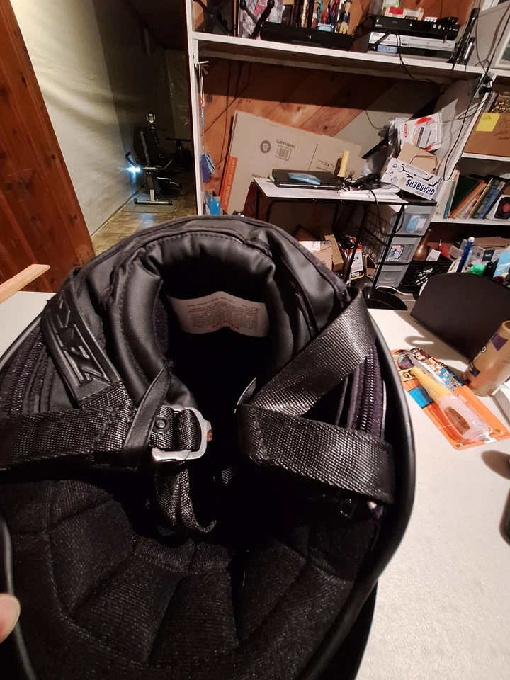 Casco Z1R Nomad Media Carcasa Negro con Llamas Naranja Talla XXS Motocicleta o Bicicleta Foto 4 de 4