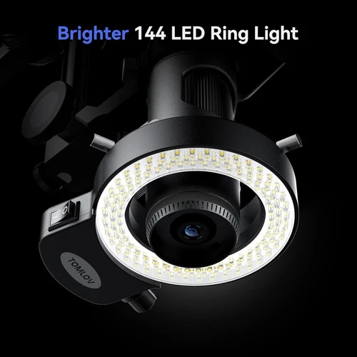 TOMLOV 10" LCD 2000X HDMI Digital Mikroskop Flex Arm Lötmikroskop Erwachsene - Bild 5 von 40