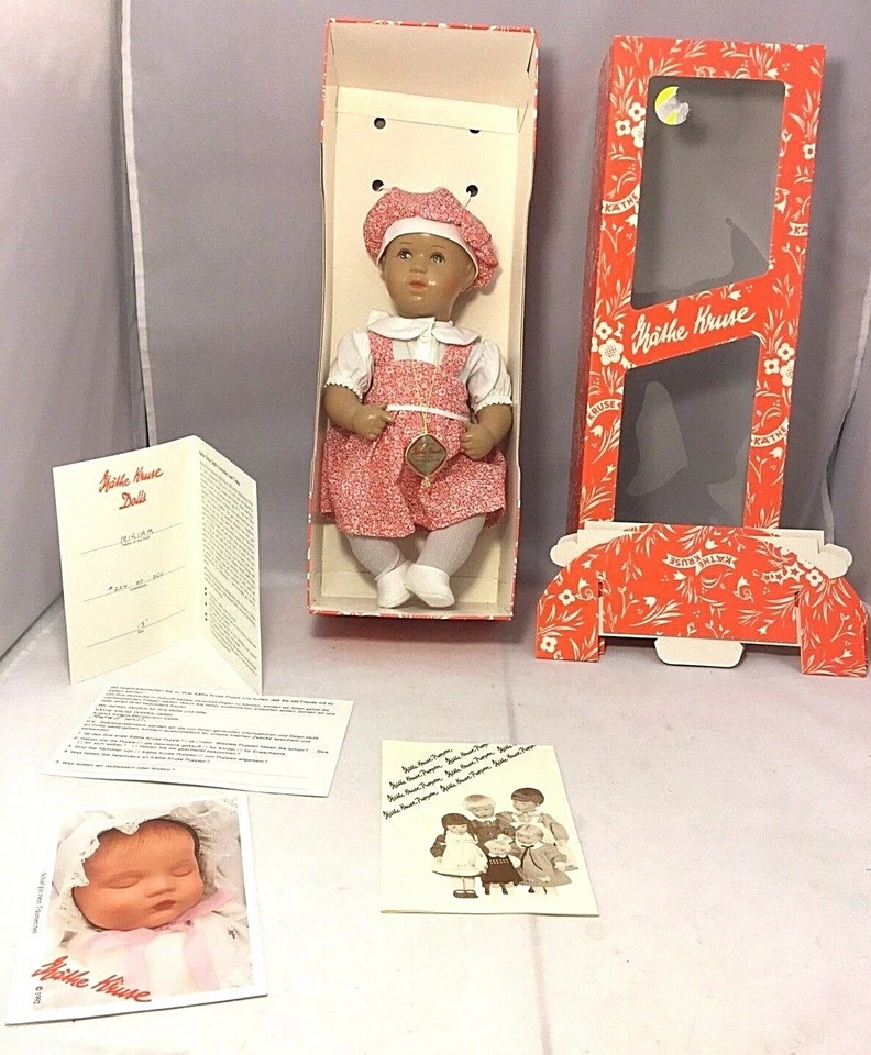 Boneca alemã Kathe Kruse 13" Miriam banheira bebê 224/350 década de 1990 - Imagem 2 de 4