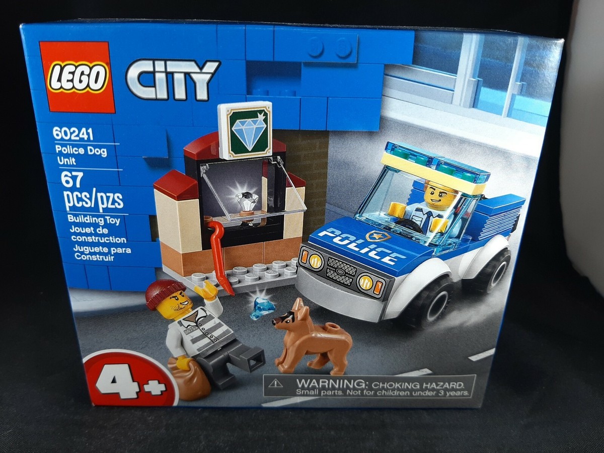 LEGO CITY #60241 POLICE DOG UNIT 67 PC BUILDING TOY SET NIB W/BOX