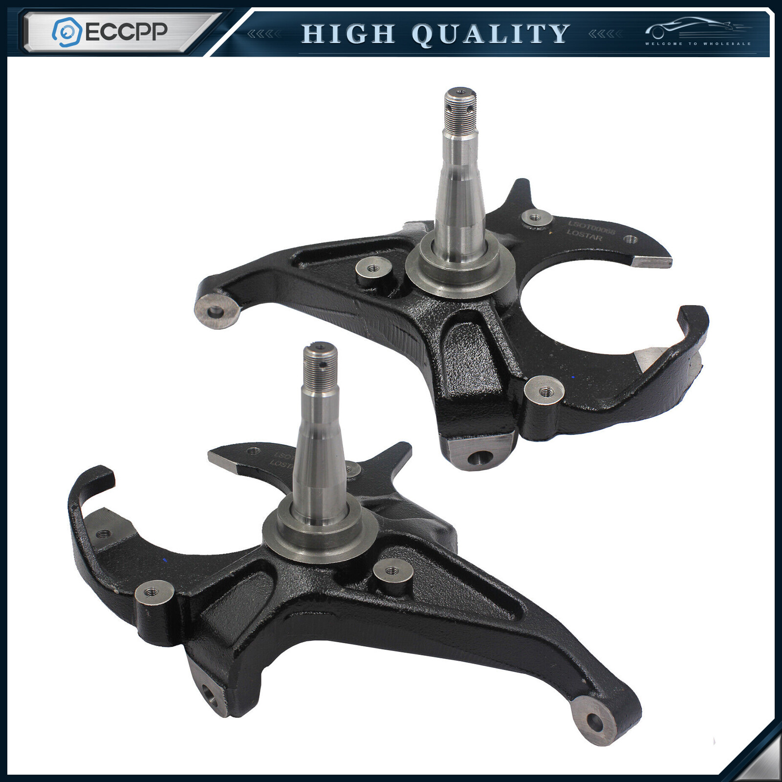 2X Drop Spindle Lowering Kit 2" Front 2WD For Chevrolet S10 GMC Sonoma