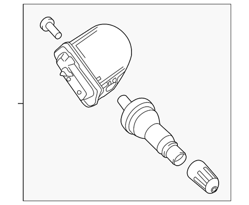 Genuine Ford Tire Pressure Monitoring System (TPMS) Sensor F2GZ-1A189-A - Picture 4 of 5