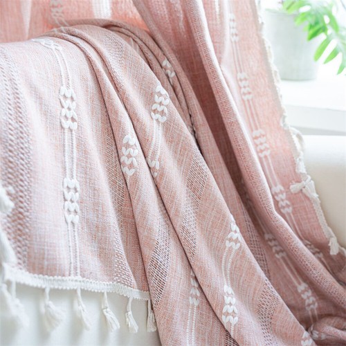Bohemian Stripe Tassel Curtain Living Room Bedroom Valance Window Drape Decor - Picture 22 of 47
