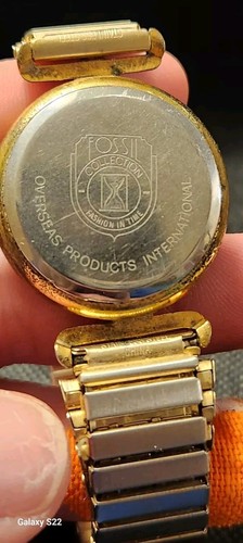 Orologio Fossil Unisex Quarzo Tono Oro Quadrante Bianco NECESSITA DI BATTERIA - Foto 10 di 10