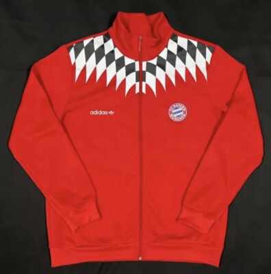 Rare: Adidas Originals FC Bayern München /munich,Track Jacket,Jacke, L, Red, Rot