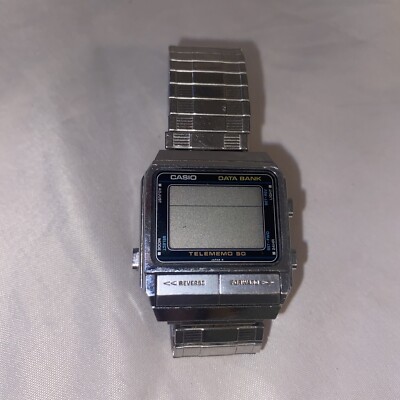 *CASIO* Data Bank DB 500-262-TELEMEMO 50 -OROLOGIO POLSO- JAPAN -Needs Battery-