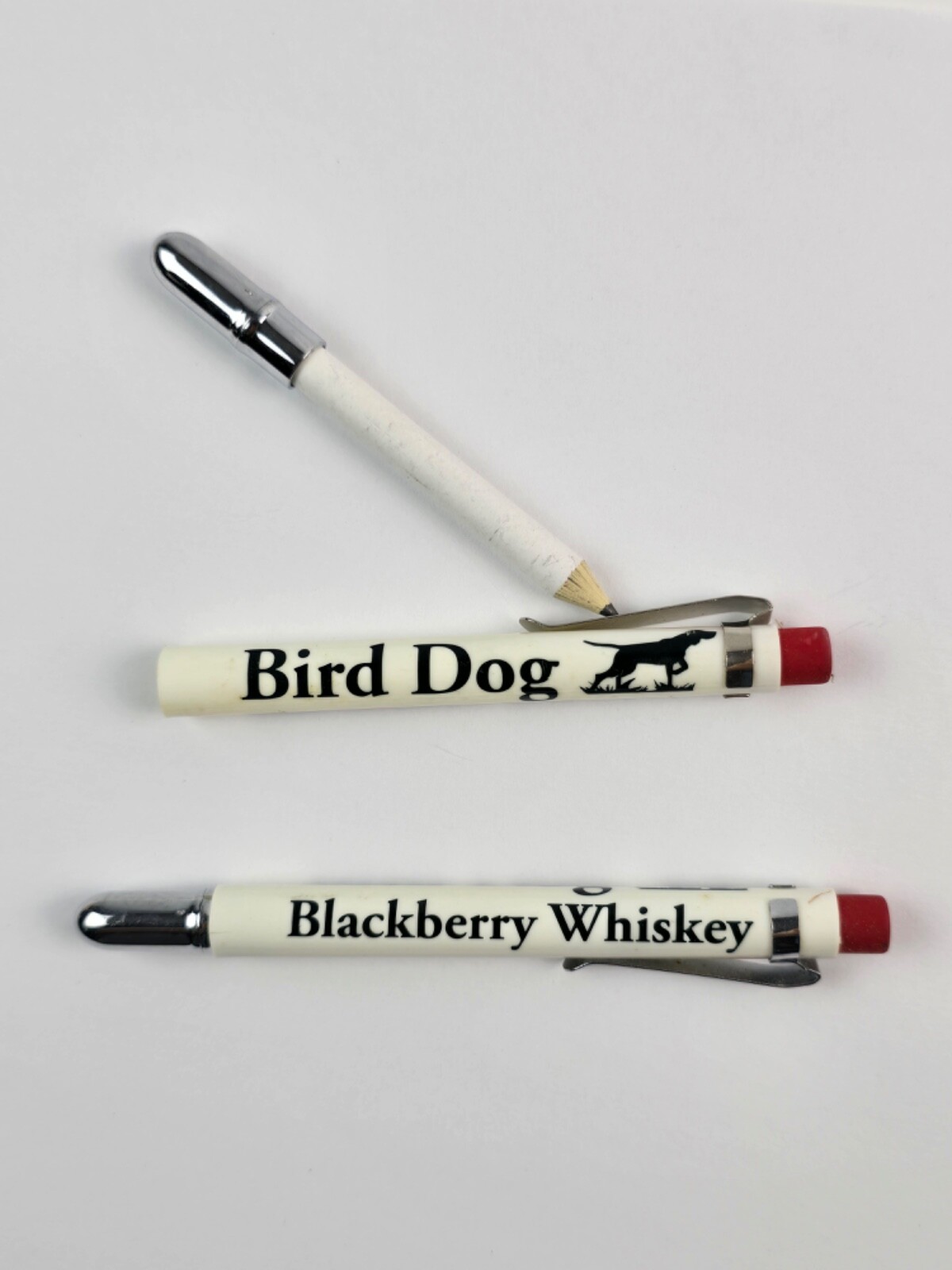 2x Bird Dog Blackberry Whiskey Golf Pencil hide-away clip-on