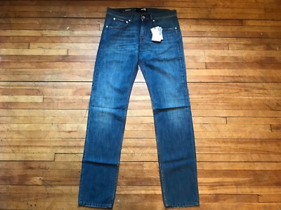 LOVE MOSCHINO SHARK & CHIPS WASH BLUE DENIM SKINNY JEANS S 48 31