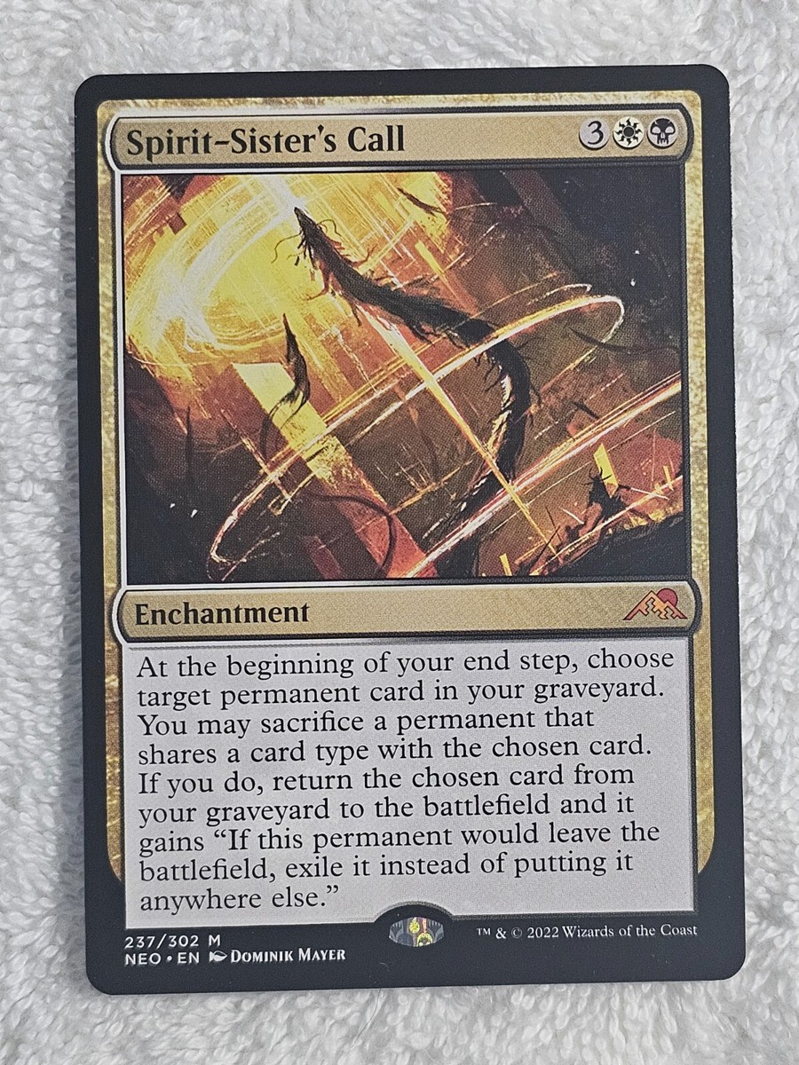 MTG Spirit-Sister's Call #237 Kamigawa: Neon Dynasty Magic Card Mythic NM | eBay MTG Spirit-Sister's Call #237 Kamigawa: Neon Dynasty Magic Card Mythic NM | eBay