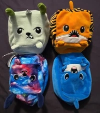 Moosh Moosh Plush Squared mood Flip'ems Tiger Shark & Dream Dog Wizard Lot of 2 