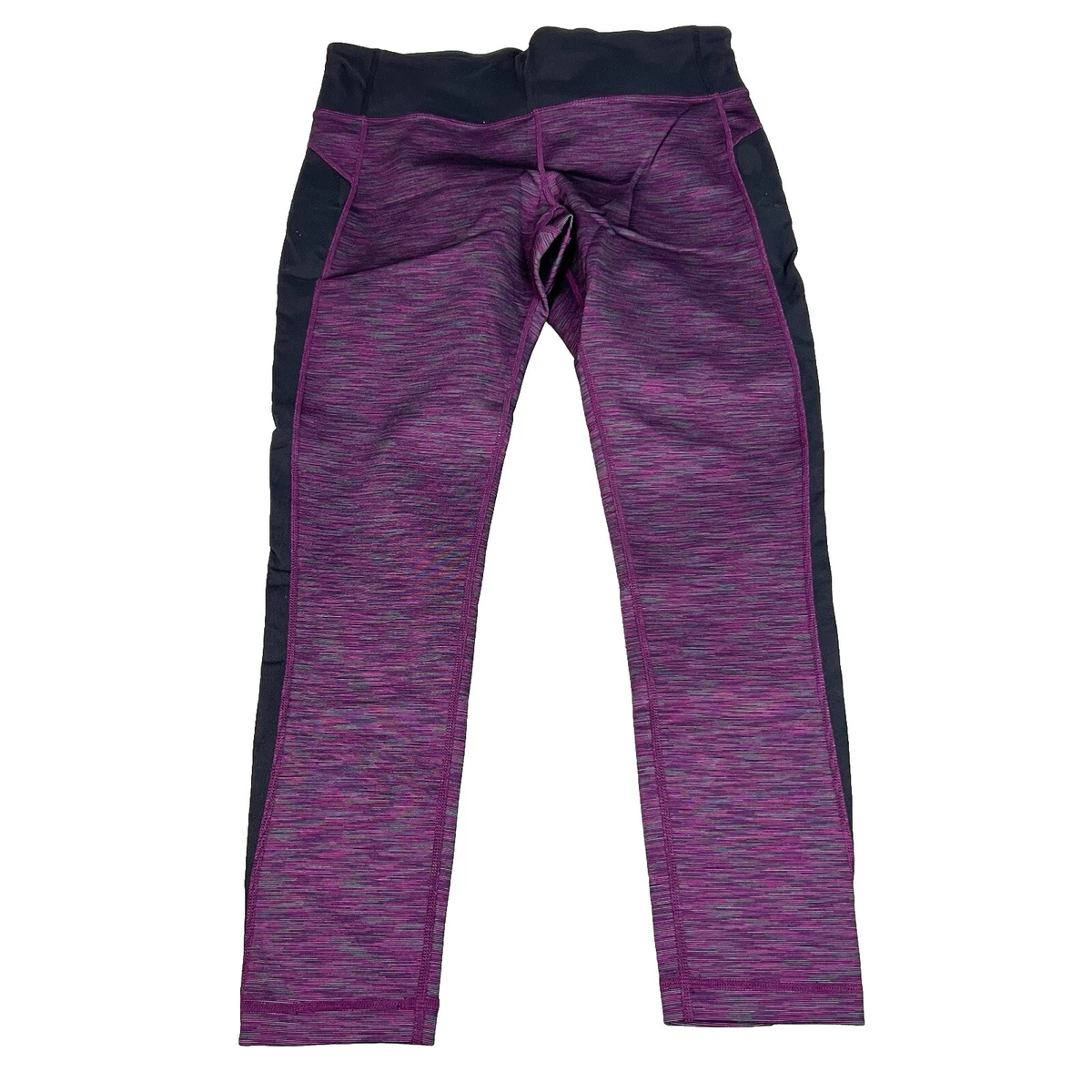 Leggings Donna Kirkland Signature Capri Spazzolati, Verde Alga, Con Tasche, Taglie S M L XL