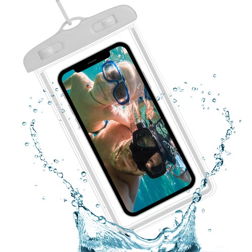 1x New Waterproof Floating Pouch Dry Bag Case Cover For Cell Phone Touchscreen - Photo 10 sur 14