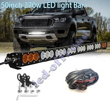 50 Inch Led Light Bar Amber White Stroboflash Off Road Truck Driving Car 4wd 52 50 Inch Led Light Bar Amber White Stroboflash Off Road Truck Driving Car 4wd 52