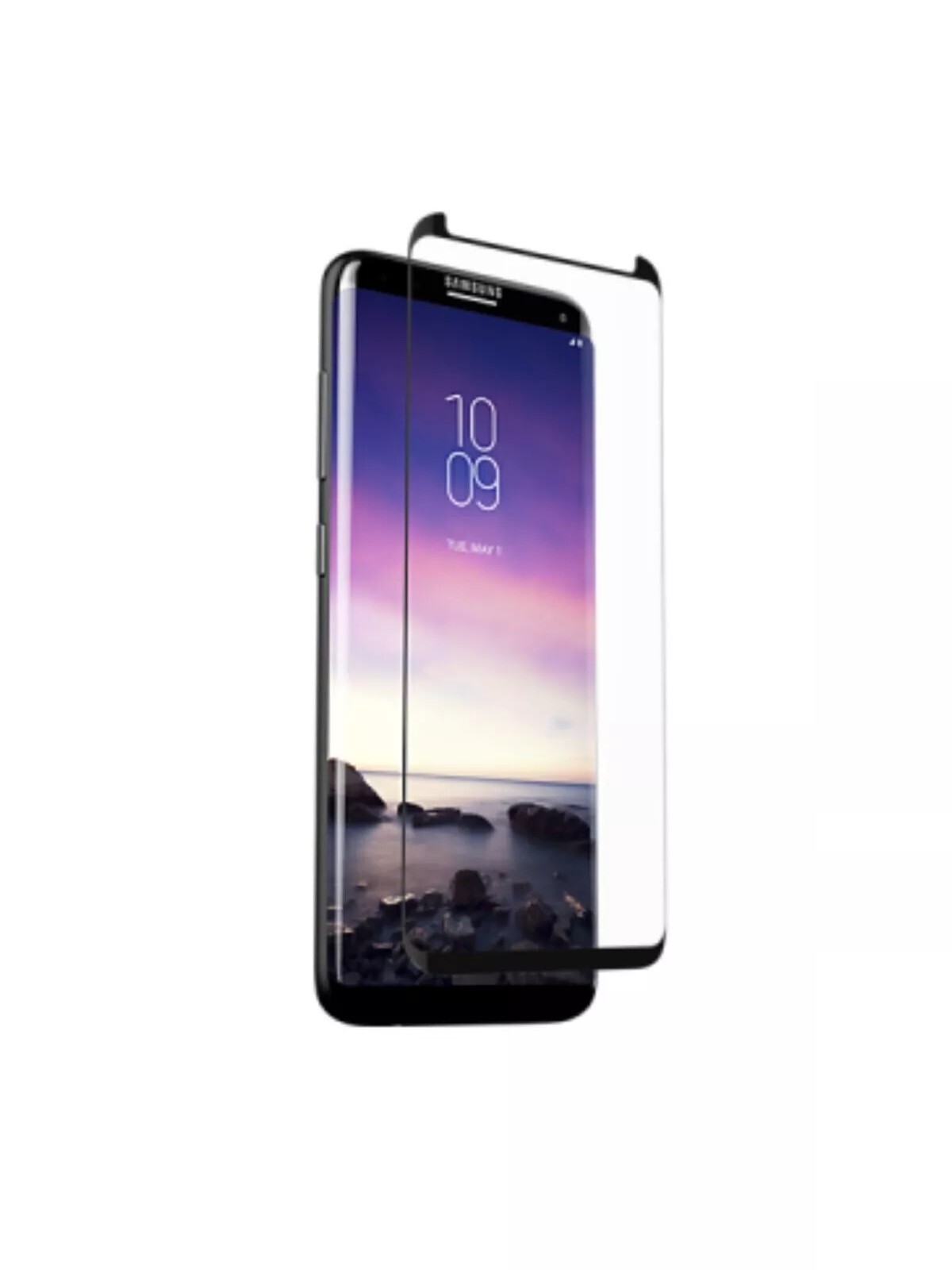 Samsung Galaxy S9 Glass Screen Protector Glass Curve Black Trim Invisible Shield
