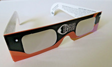 1 PAIR SOLAR ECLIPSE VIEWING GLASSES, NEW, CE APPROVED, FREE FIRST CLASS UK POST