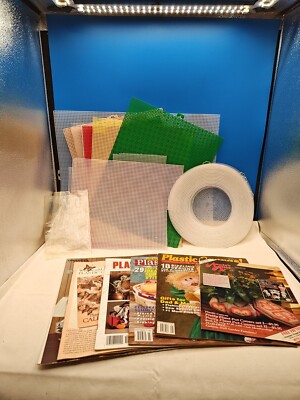 Lot of Mixed Rectangle & Circle Mesh Darice Plastic Canvas Sheets & Booklets