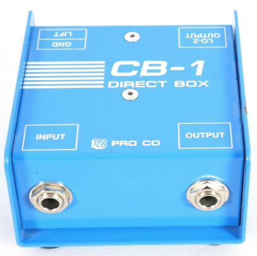 Pro-Co USA CB-1 DI Passive Direct Box D.I. Acoustic Guitar Bass Keyboard - Picture 1 of 6