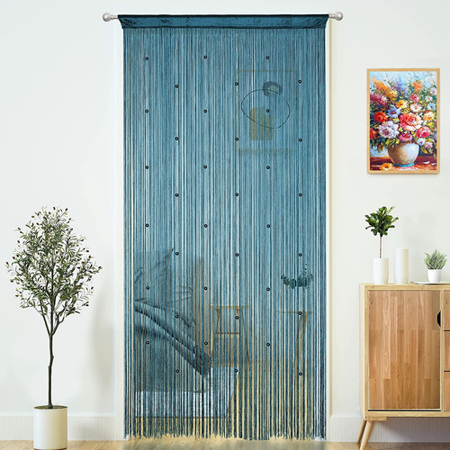 Beaded Curtain Door String Curtains for Doorways Tassels Beads Hanging Fringe Hi
