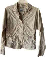 COLUMBIA TITANIUM KHAKI JACKET SNAP LIGHTWEIGHT SZ M