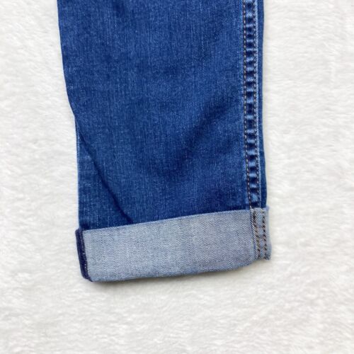 Pantalones de mezclilla Hudson para mujer 28 azul bacara desvanecido recto con puños tiro medio elásticos - Imagen 3 de 14