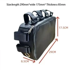 Electric Bike Case Bag Storage Bicycle Ebike battery Scooter frame downtube rear
