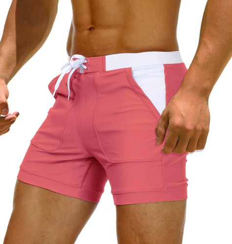 Mens Swimwear Swim Trunks Quick Dry Mesh Lining Beach Shorts Square Board Shorts - 第 43/60 張圖片