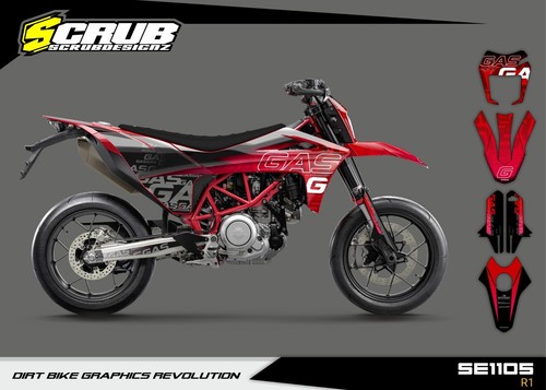 Gas Gas SM 700 2022 2023 Supermoto Grafik Dekor Aufkleber SCRUB - 第 1/17 張圖片