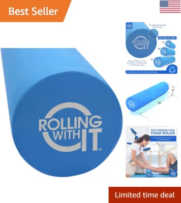 Eco-Friendly EVA Foam Roller for Muscle Recovery and Pain Relief - Various Sizes