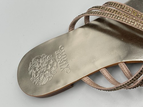 VINCE CAMUTO Flat Shoes Sandals Size 5.5 Taupe NEW Womens EU 38 RRP £79 - Picture 5 of 15