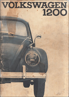 1963 VW Bug Owners Manual Volkswagen Beetle User Instruction Guide