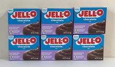 Jello Chocolate 6 Boxes ZERO SUGAR Instant Pudding Mix 1.4 Oz FREE SHIPPING!