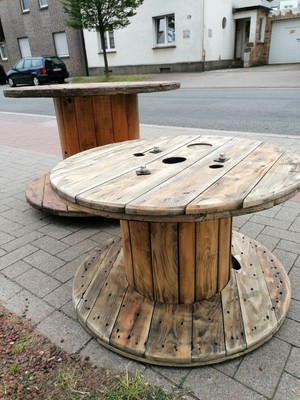 Gartentisch Kabeltrommel Holz 80 Cm Durchmesser Hohe 50 Cm Ebay