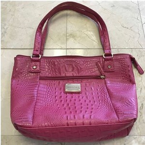crocodile print shoulder bolsa