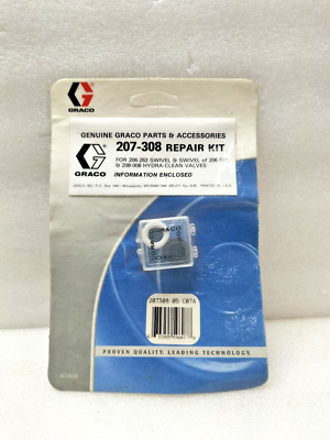 #ad GRACO 207 308 REPAIR KIT FOR 206 263 511 SWIVEL amp; 208 008 HYDRA CLEAN VALVES $99.00
