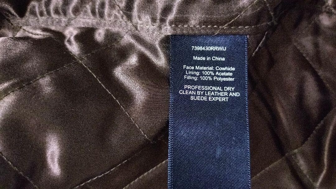 RRL Ralph Lauren Leather Jacket Motorcycle Jacket Biker Men's Size M Brown USED image 7