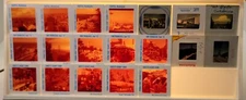 19 VTG Pana Vue Kodak 35mm Slide Lot 1950's Seattle San Francisco Knotts Farm