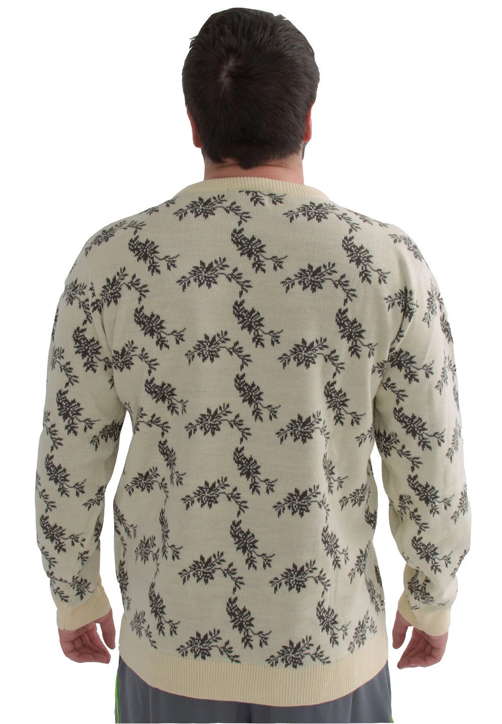 Alphabet Lights Beige 3D Ugly Christmas Sweater