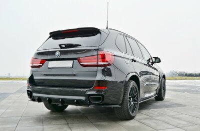 For Bmw X5 F15 M50D Spoiler Wing Extension Maxton Design Gloss Black Abs