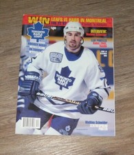Toronto Maple Leafs 1996 hockey official magazine Issue #3 Mathieu Schneider