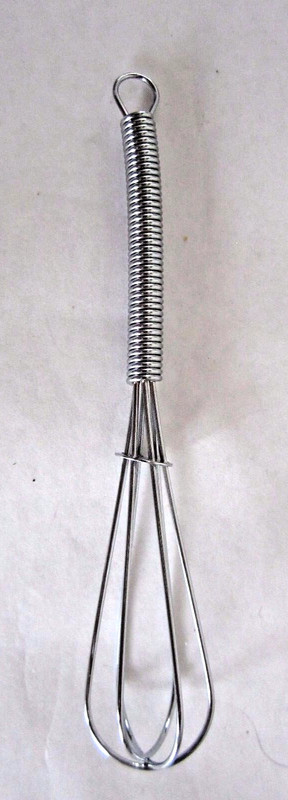 Miniature 4.75" Wire Whisk Silver Doll House Christmas Decor Ornaments 