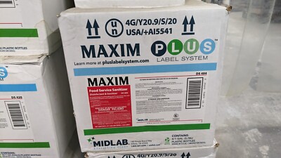 Maxim Food Service One Gallon Food Handling and Process Areas Pack of 4