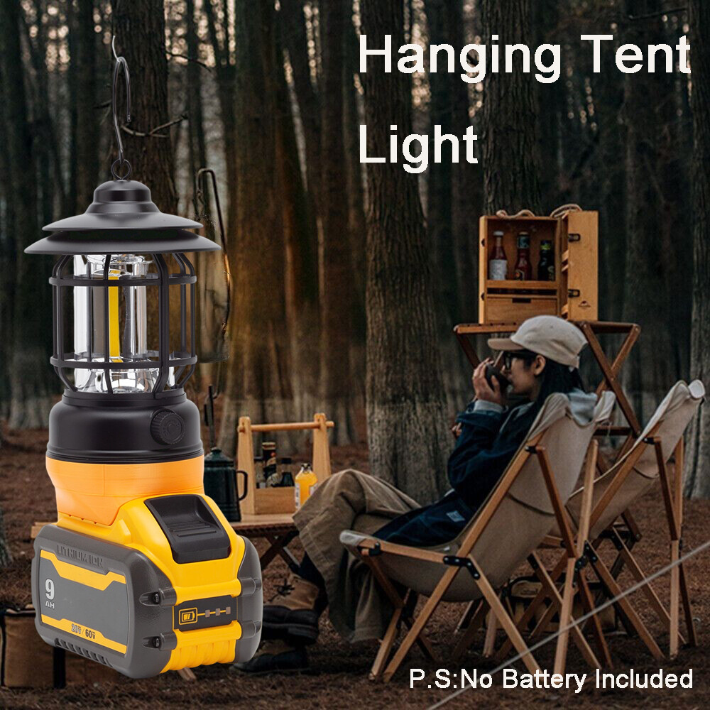 LED Lantern For Dewalt 20V Max Lithiumion Battery Hanging Lights for
