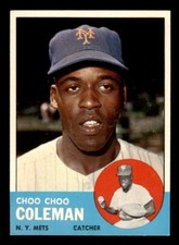 1963 Topps Baseball #27 Choo Choo Coleman NM/MT *e2